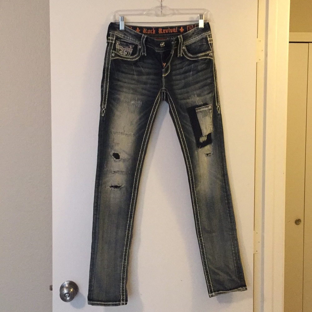 Rock revival “trixie” skinny stretch jeans 26
